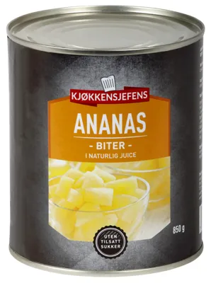 Ananasbiter 820g Kjøkkensjefens