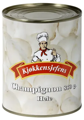 Champignon Hele 800g Kjøkkensjefens