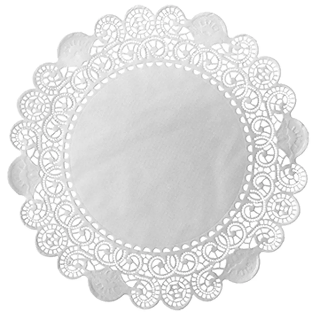 FATPAPIR RUND Ø26,7CM HVIT 250PK