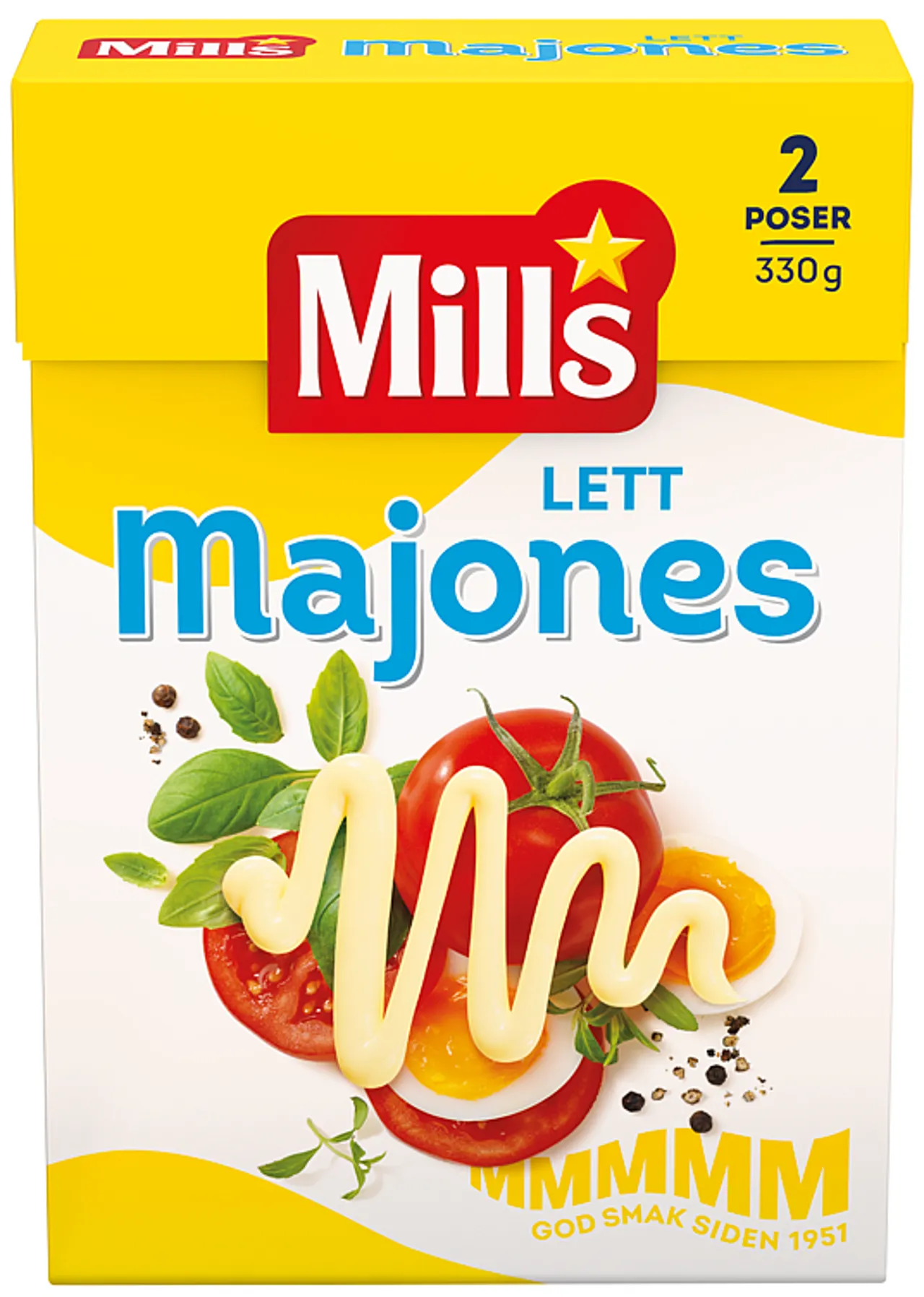 MILLS LETT MAJONES 330G SJAKTEL