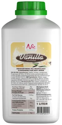 Nic Gammeldags Vaniljesirup Flaske 1l