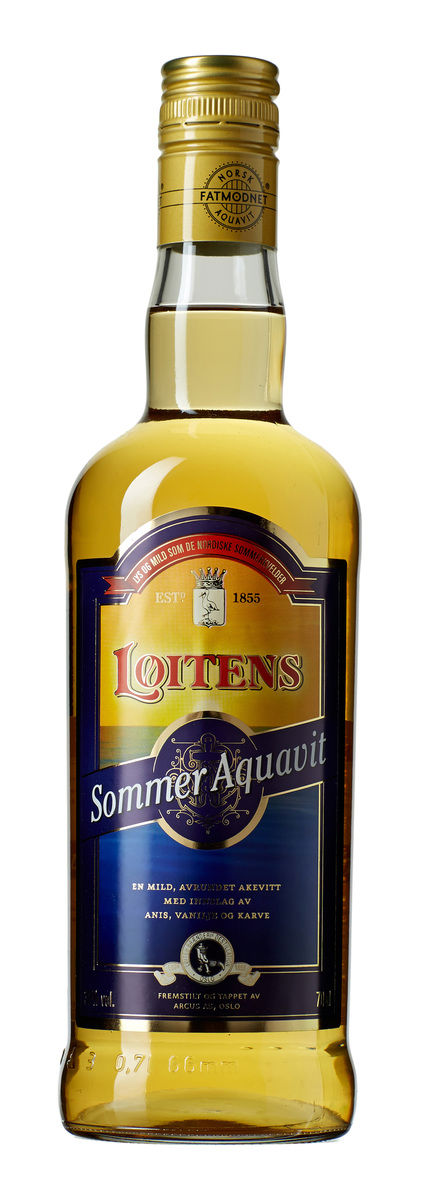 LØITENS SOMMER AQUAVIT 38% 70CL