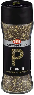 Pepper Sort Grovmalt 68g Toro