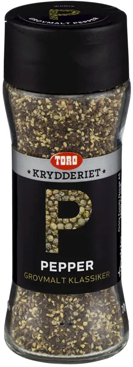 Pepper Sort Grovmalt 68g Toro