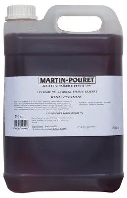 RØDVINSEDDIK 5L MARTIN POURET RØDVINSEDDIK 5L MARTIN POURET