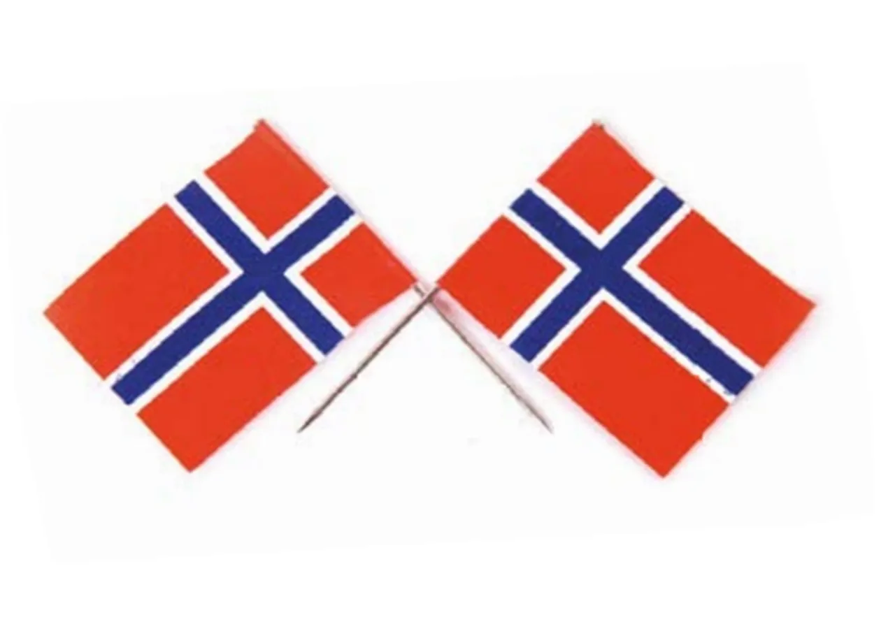 NORSKE FLAGG ESKE Á 1000 STK