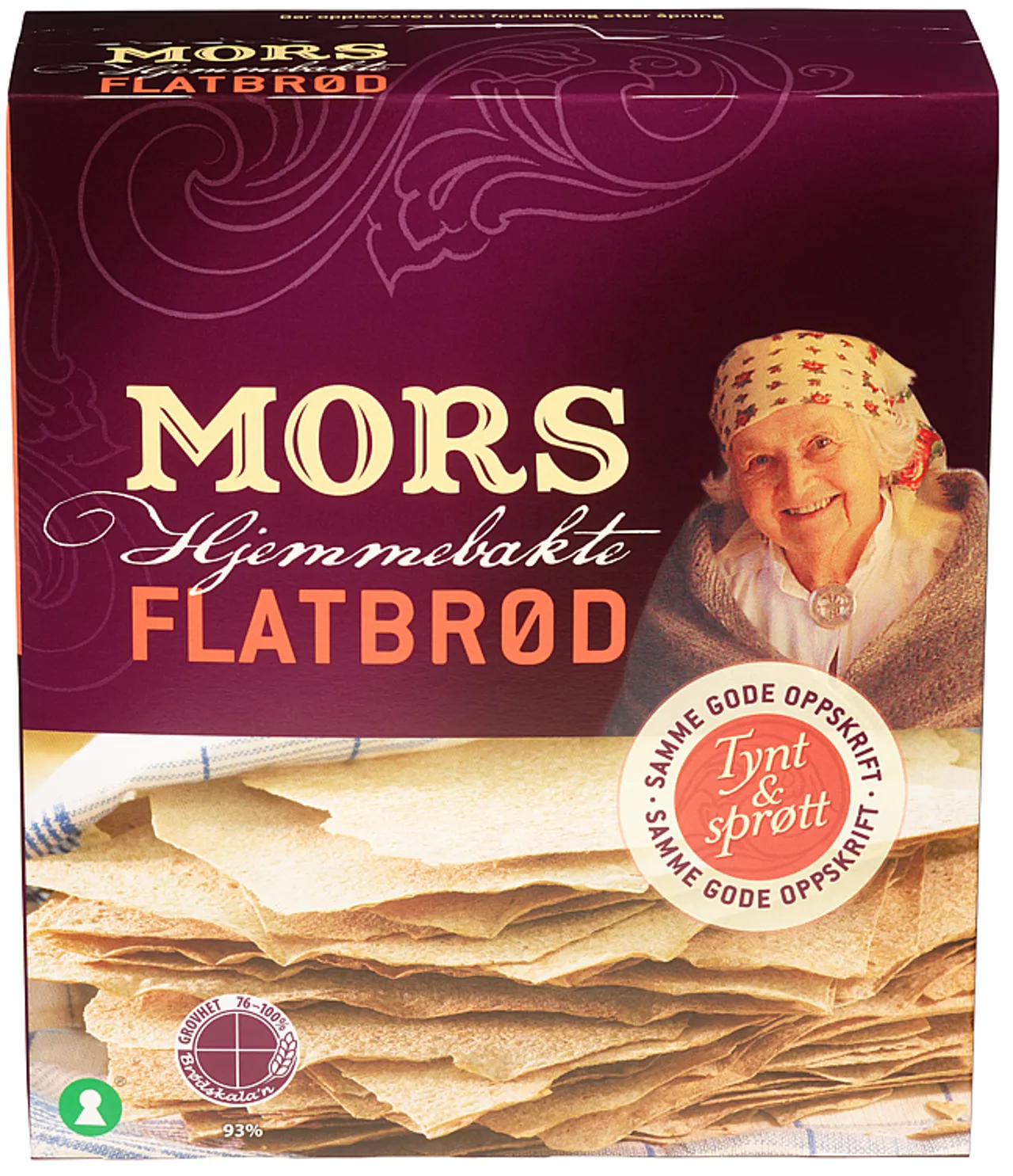 FLATBRØD HJEMMEBAKT 520G MORS