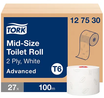 Toalettrull Mid-Size 2-Lag (T6) 27stk