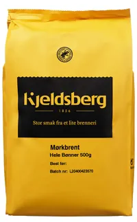 HELE BØNNER 500G MØRKBRENT KJELDSBERG