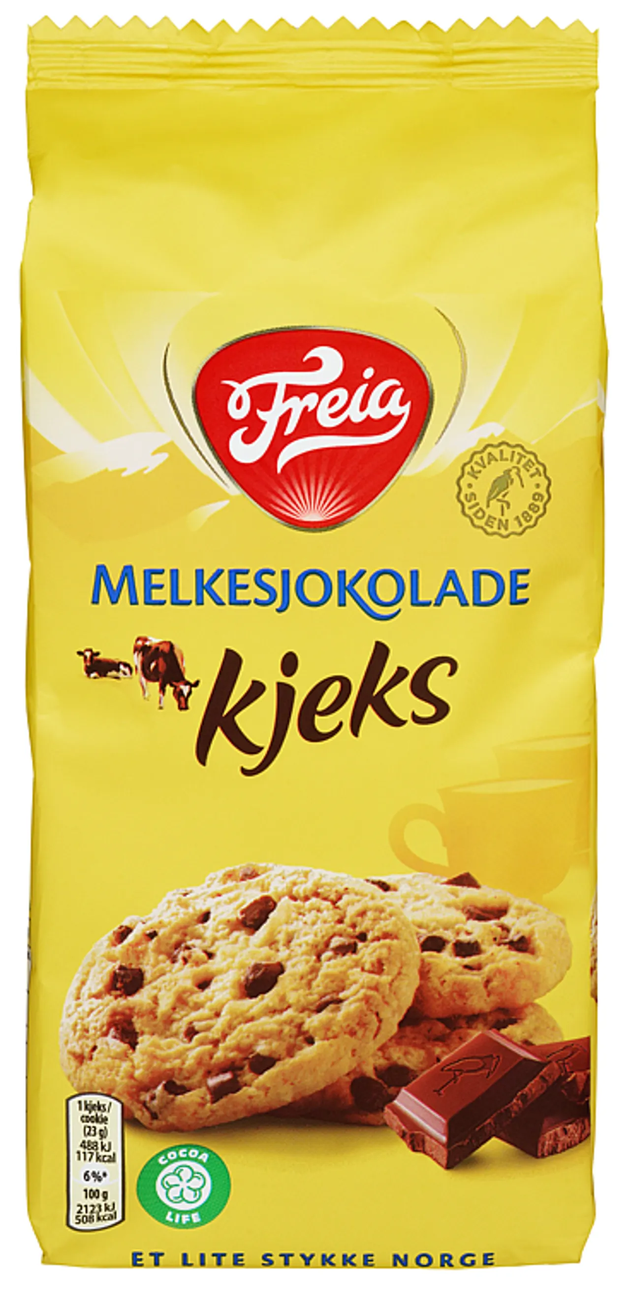 FREIA KJEKS MELKESJOKOLADE 184G