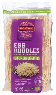 GO-TAN EGGNUDLER ØKOLOGISK 6X250G GO-TAN EGGNUDLER ØKOLOGISK 6X250G