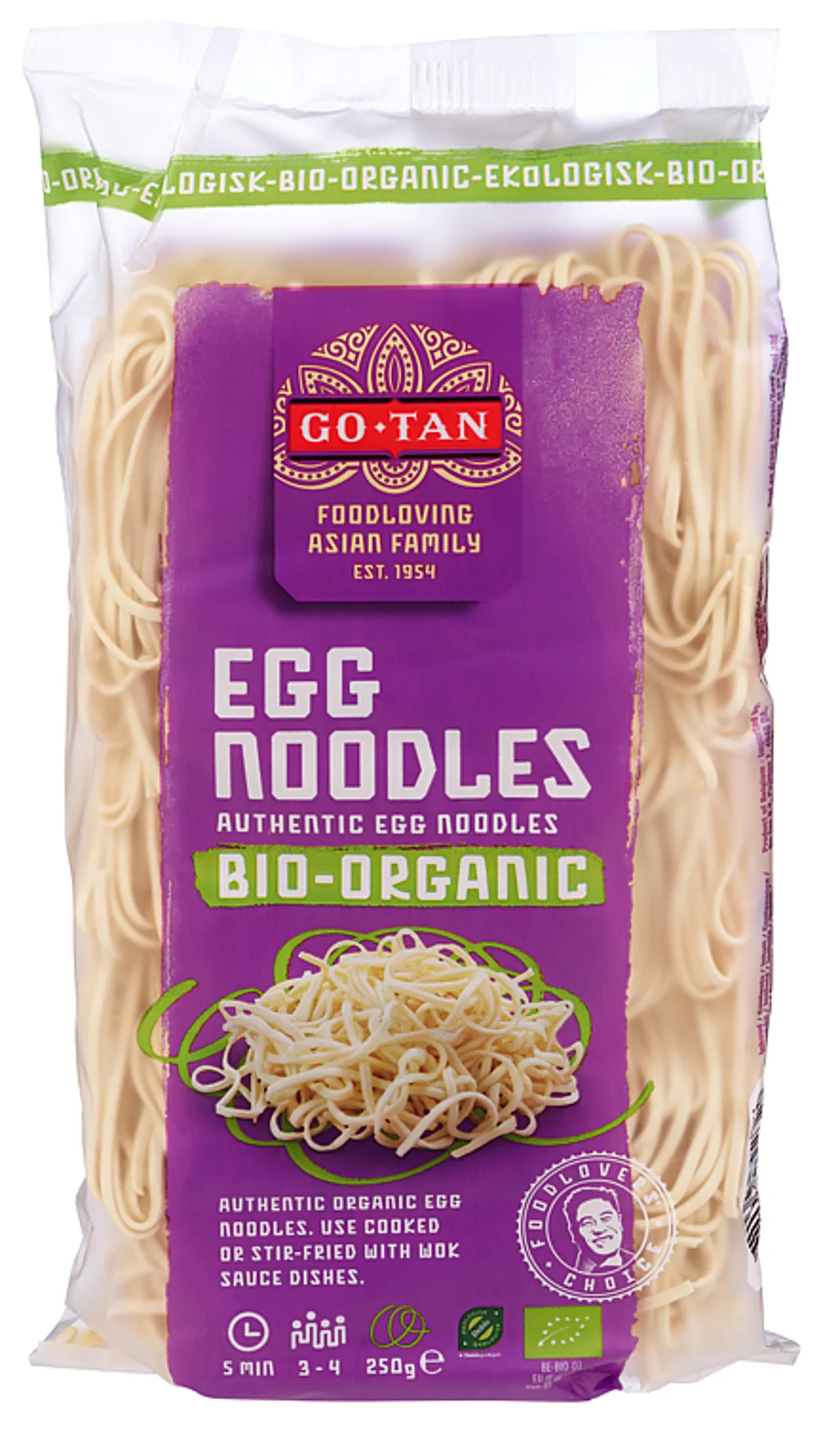GO-TAN EGGNUDLER ØKOLOGISK 6X250G