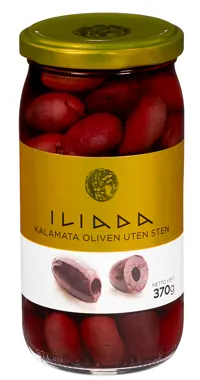 Oliven Kalamata U/Sten 370g Iliada