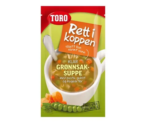 RIK KLAR GRØNNSAKSUPPE M PASTA 20G RIK KLAR GRØNNSAKSUPPE M PASTA 20G