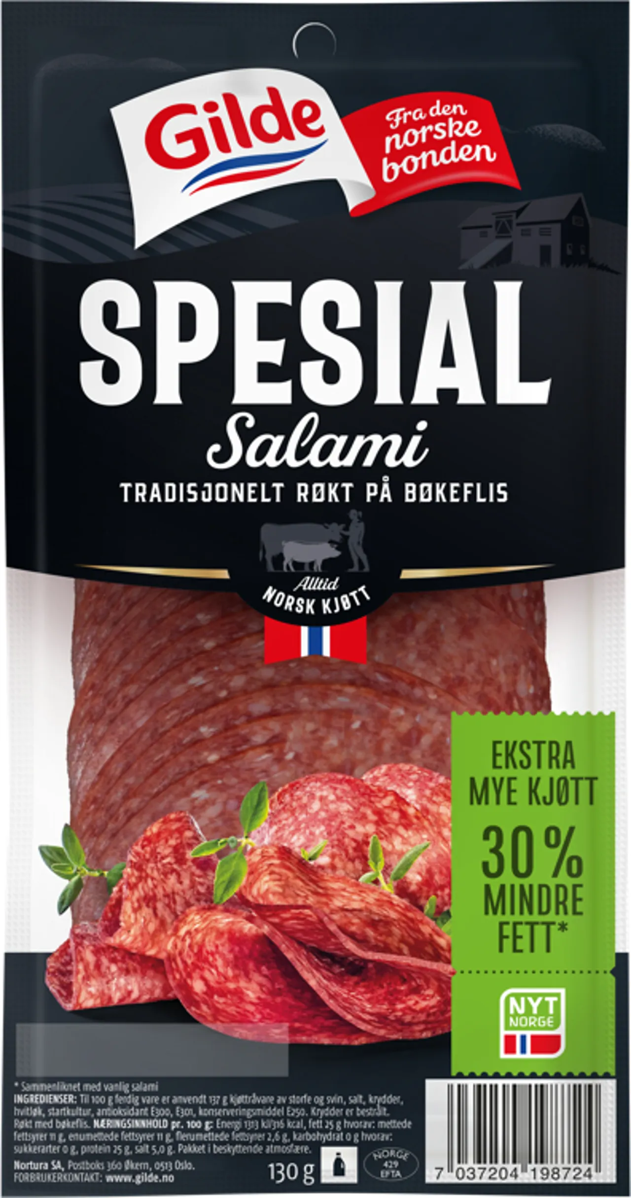 SPESIAL SALAMI SKIVET 130G