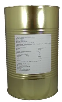 Paprika Rød Striper 4250g