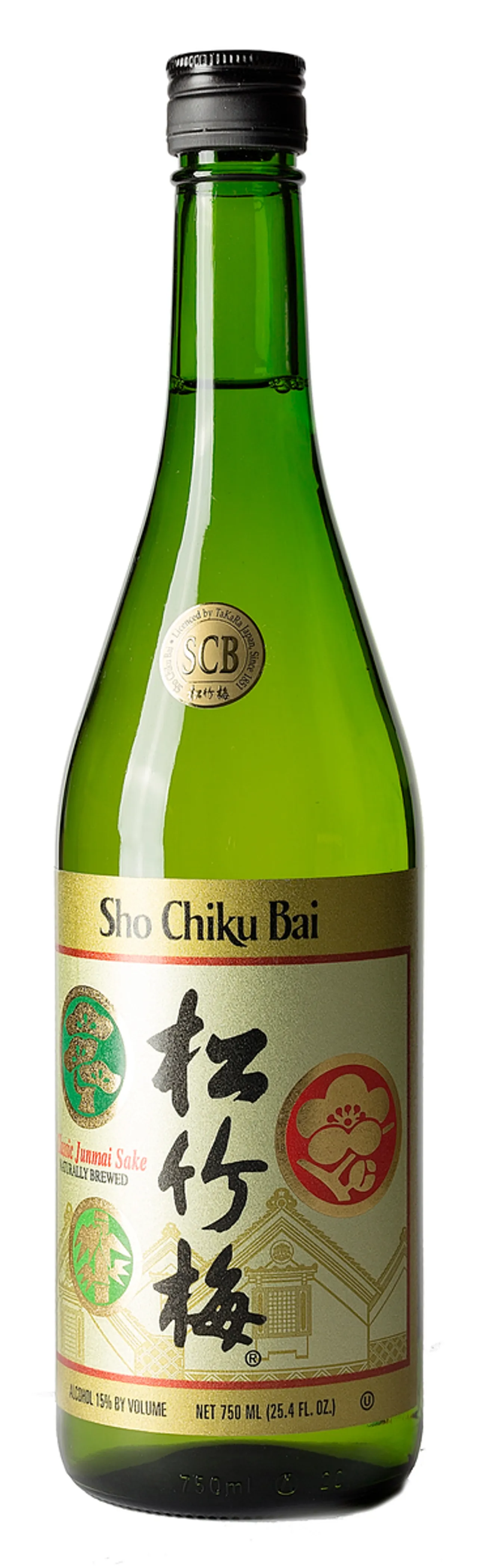 SHO CHIKU BAI CLASSIC JUNMAI SAKE 15% 75CL