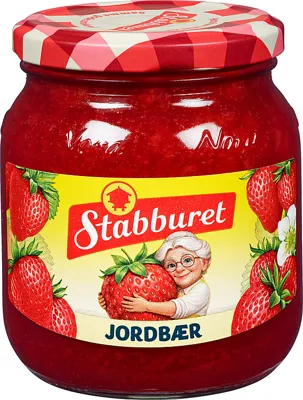 Jordbærsyltetøy Hj L 400g Nora