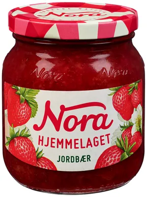 JORDBÆRSYLTETØY HJ L 400G NORA JORDBÆRSYLTETØY HJ L 400G NORA