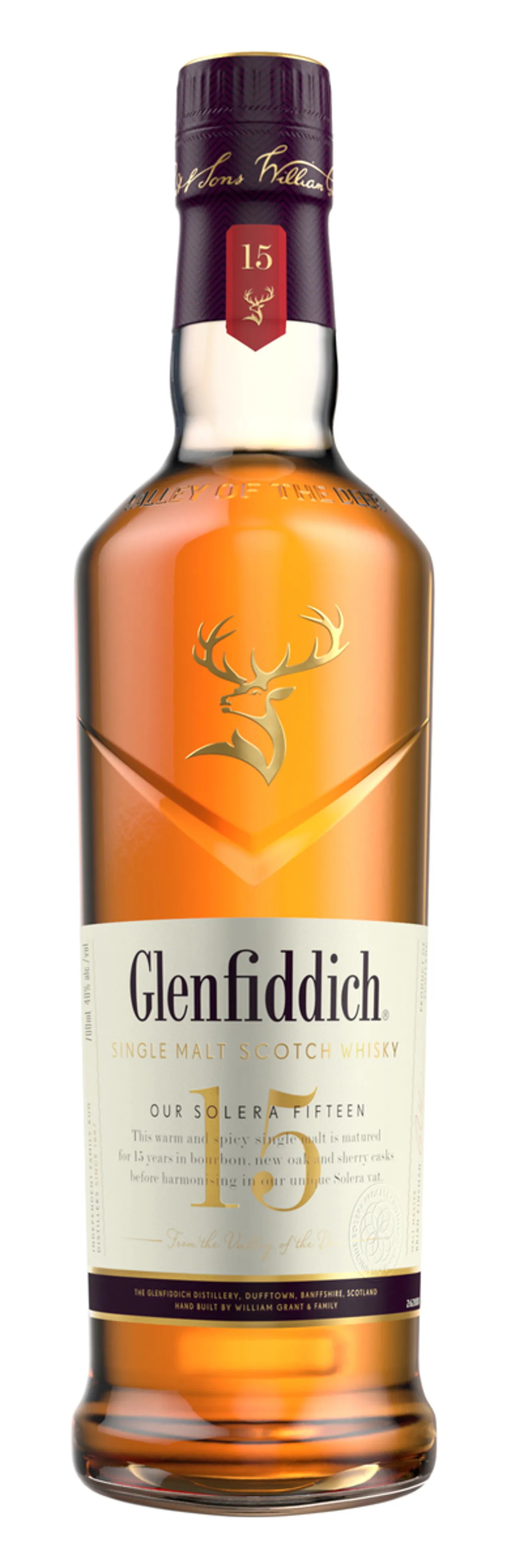 GLENFIDDICH SOLERA RESERVE 15 Y.O. 40% 70CL