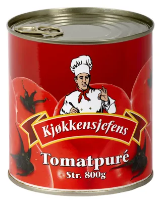 TOMATPURE 800G KJØKKENSJEFENS TOMATPURE 800G KJØKKENSJEFENS