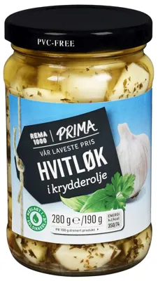 REMA 1000 HVITLØK I URTER 280G REMA 1000 HVITLØK I URTER 280G