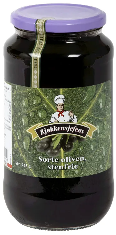 OLIVEN, SORTE STENFRIE KJØKKENSJEFENS 920G OLIVEN, SORTE STENFRIE KJØKKENSJEFENS 920G