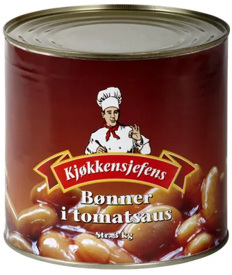 Bønner I Tomatsaus 3 Kg Kjøkkensjef