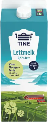 Tine Lettmelk 0,5% 1,75l