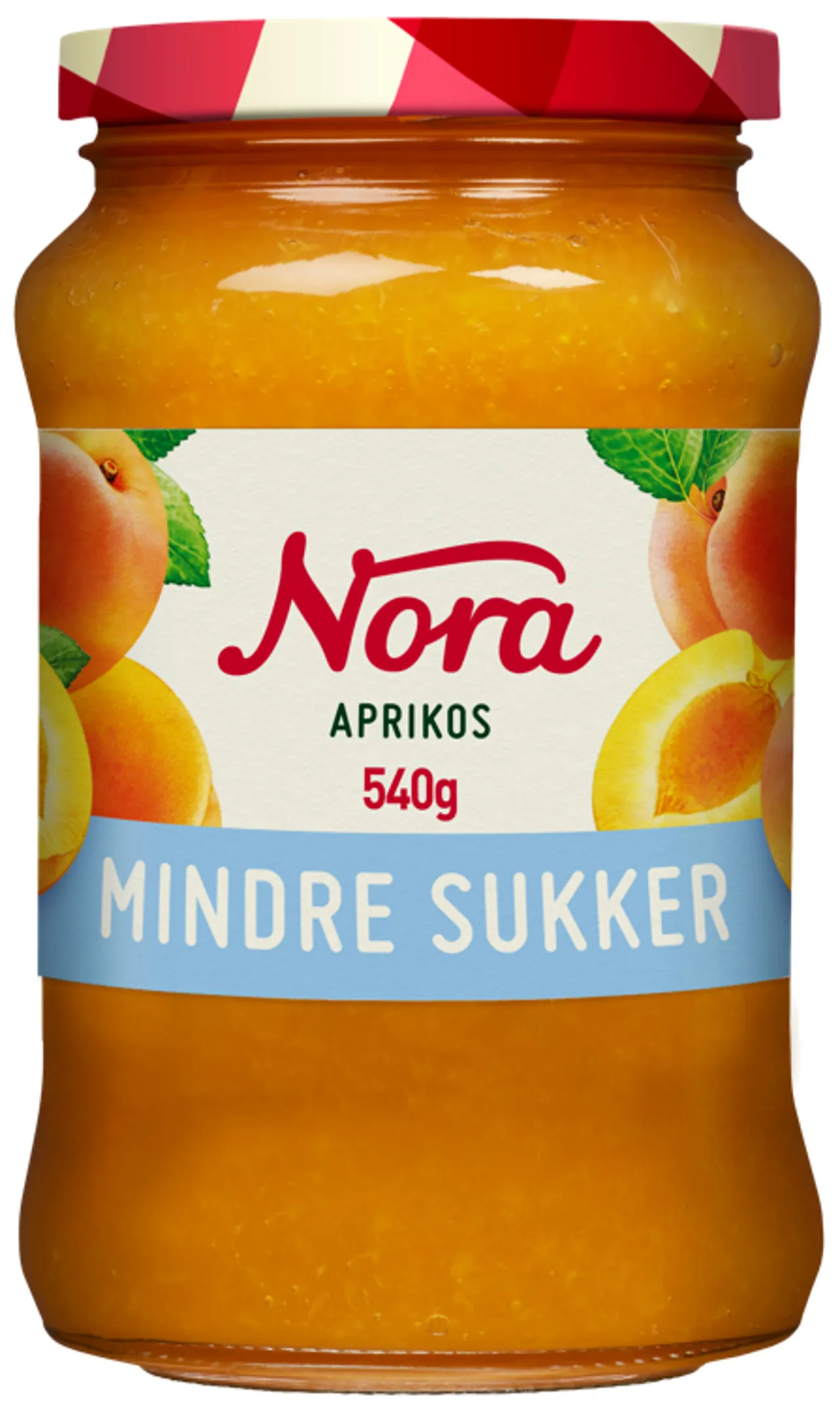 APRIKOSMARMELADE LETT 540G NORA