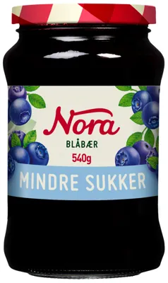 BLÅBÆRSYLTETØY LETT 540G NORA BLÅBÆRSYLTETØY LETT 540G NORA