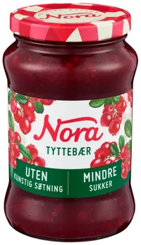 Tyttebærsyltetøy Lett 535g Nora