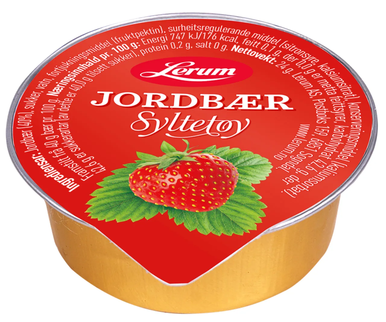 JORDBÆRSYLTETØY 100/24G LERUM