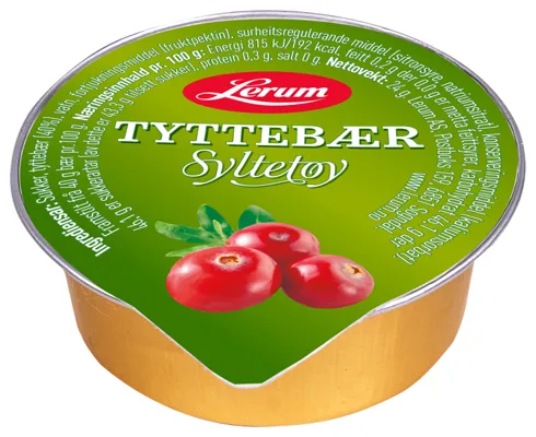 TYTTEBÆRSYLTETØY 100/24G LERUM TYTTEBÆRSYLTETØY 100/24G LERUM