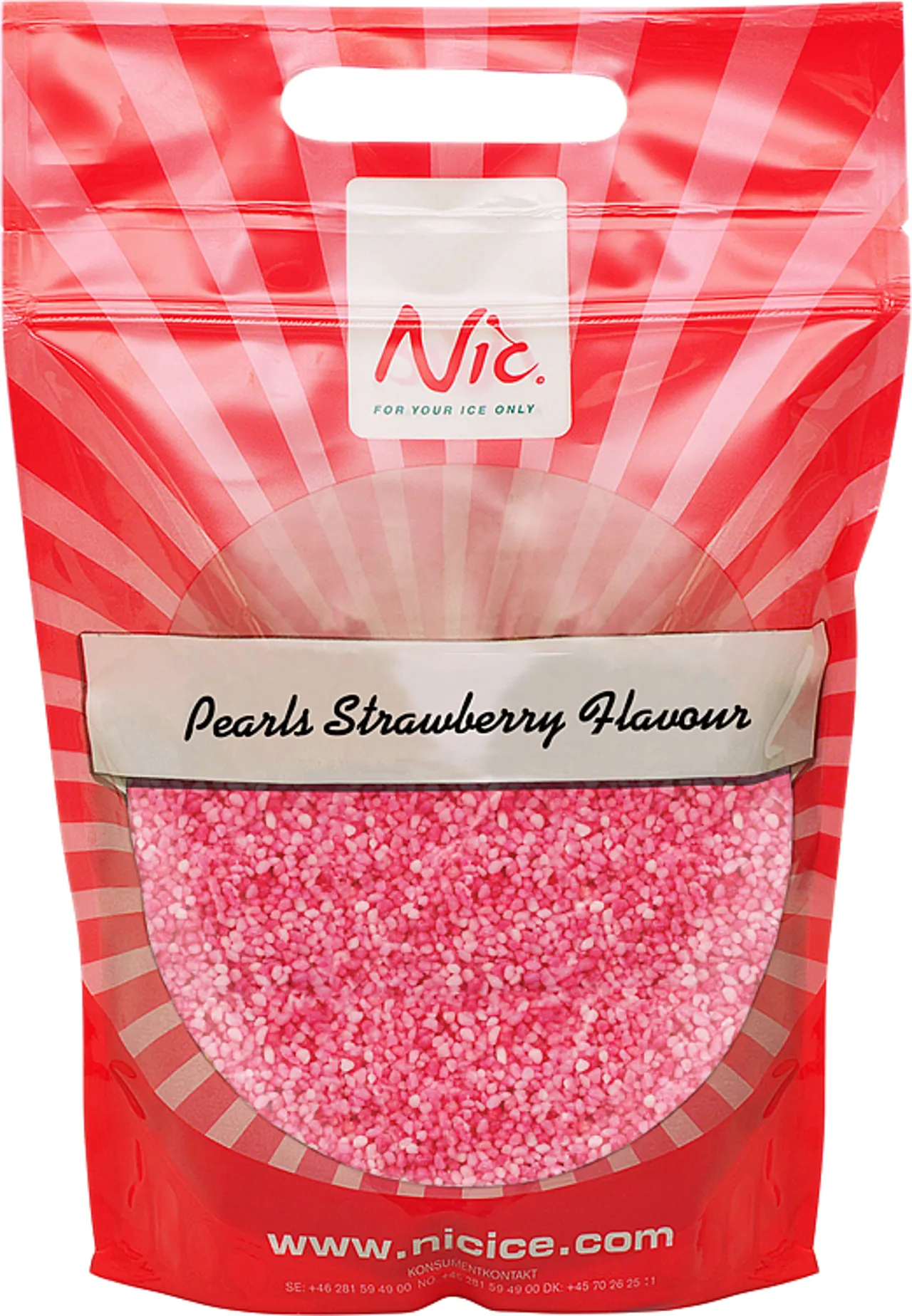 NIC JORDBÆRSTRØSSEL 1 KG