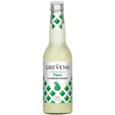Grevens Cider Pære U Sukker, 4,5% 0,33l Fl