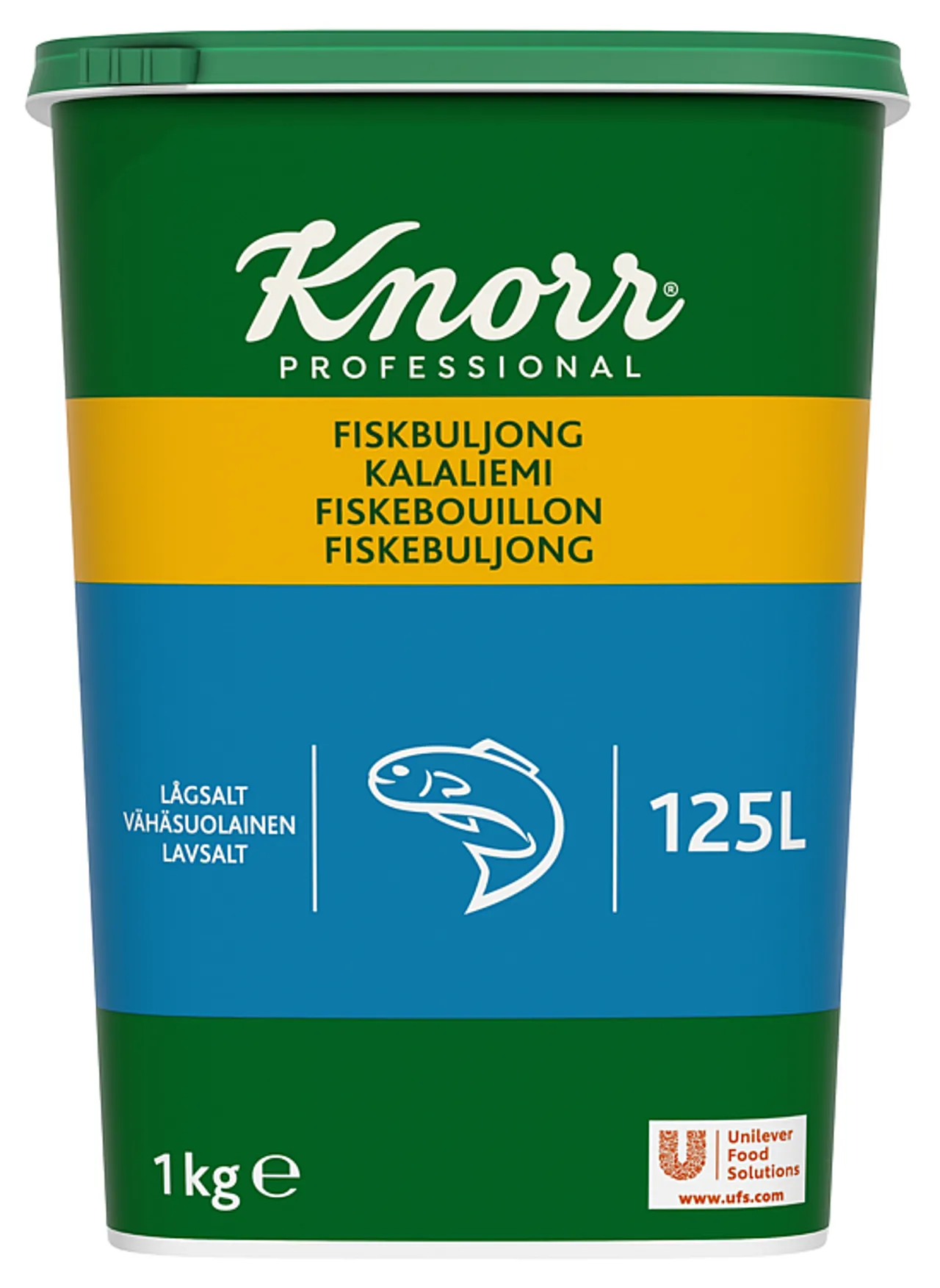 KNORR FISKEBULJONG LAVSALT 1KG 125L