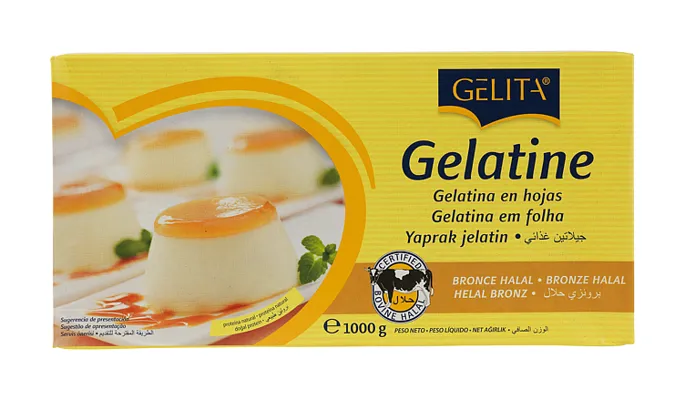 Gelatinplater Bronze Av Storfe Eske 1 Kg