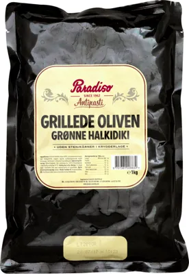 Paradiso Oliven Grillet Grønn 6x1 Kg