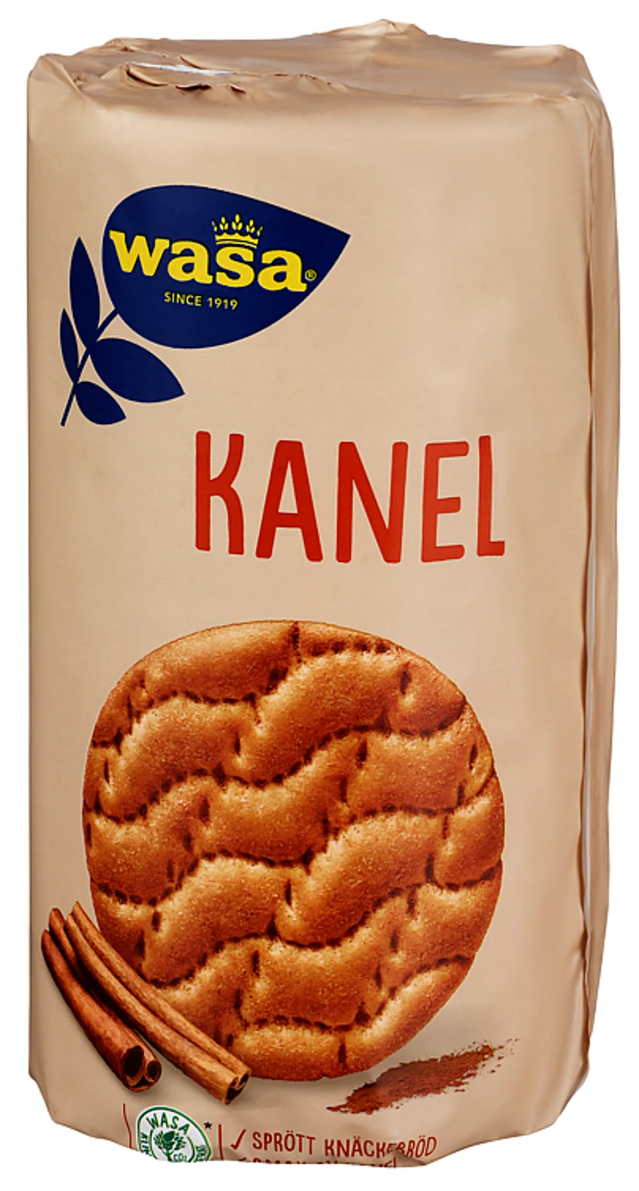 WASA KNEKKEBRØD RUNDA KANEL 330G