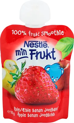 Min Frukt Eple Banan Jordbær Smoothie 90g