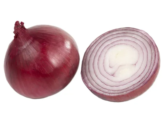 Løk Rød Skrelt Vac. Kg