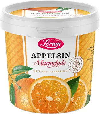 APPELSINMARMELADE 1KG LERUM APPELSINMARMELADE 1KG LERUM