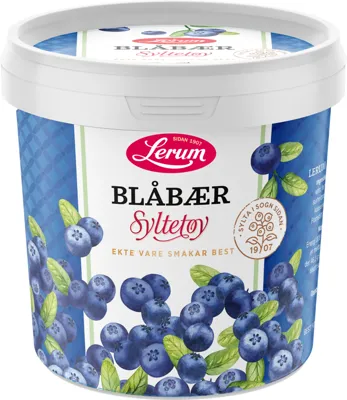 Blåbærsyltetøy 1kg Lerum
