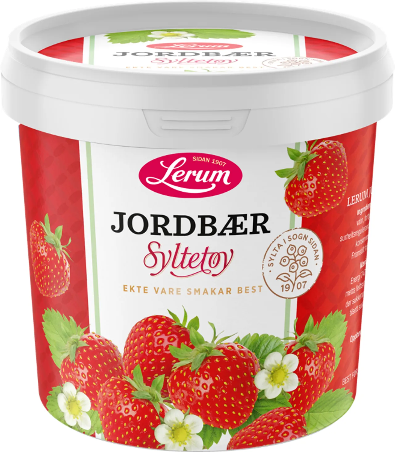 JORDBÆRSYLTETØY 1KG LERUM