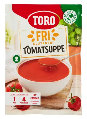 GLUTENFRI TOMATSUPPE 73 G TORO GLUTENFRI TOMATSUPPE 73 G TORO