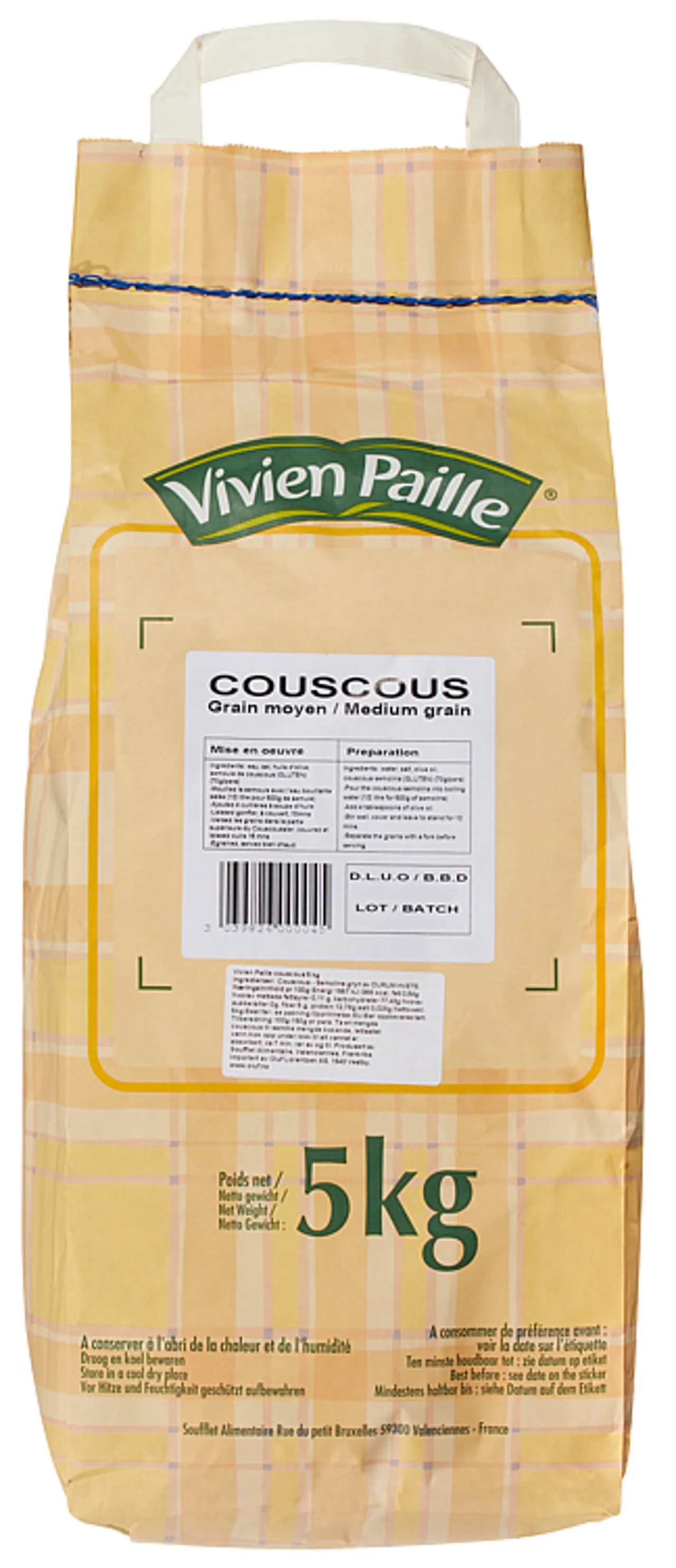 COUSCOUS 5KG VIVIEN PAILLE