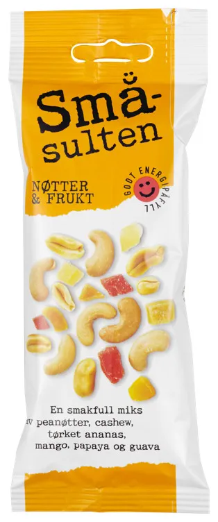 SMÅSULTEN NØTTER&FRUKT 60G SMÅSULTEN NØTTER&FRUKT 60G
