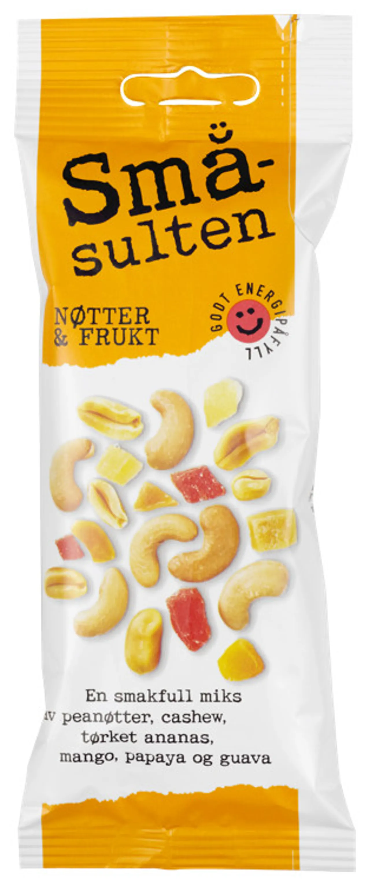 SMÅSULTEN NØTTER&FRUKT 60G