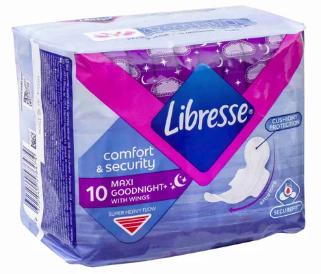 Libresse Maxi Goodnight Wing 10stk